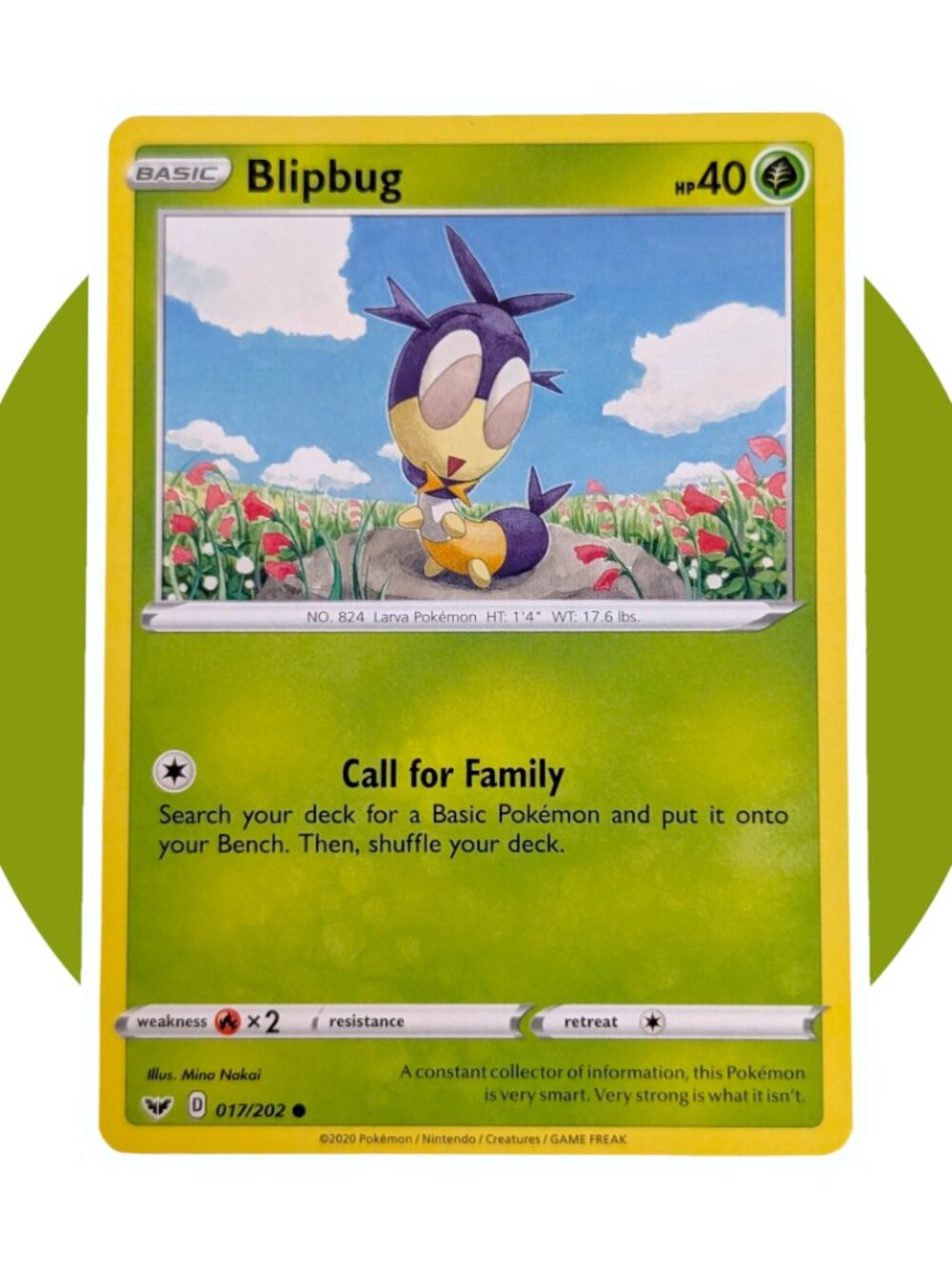 Sword & Shield Pokemon Card (P03): Blipbug 017/202